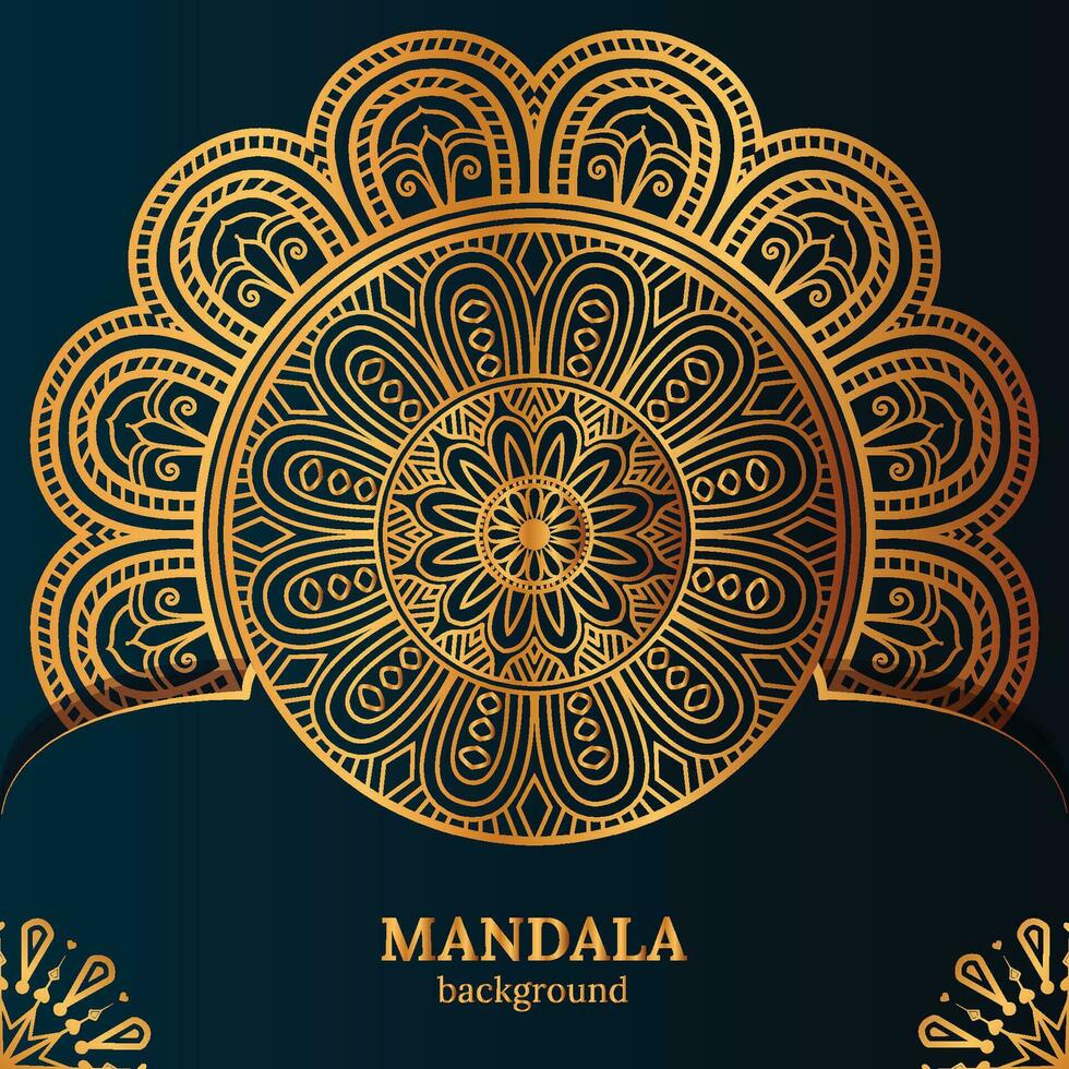 Luxury ornamental mandala design background template vector