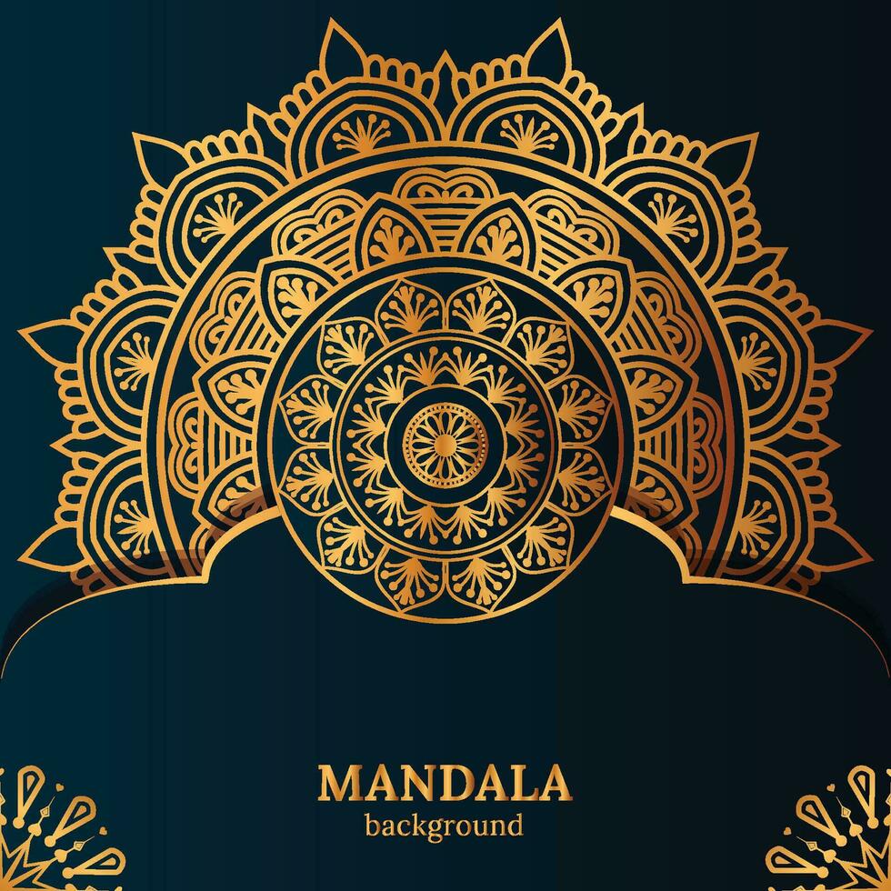 Luxury ornamental mandala design background template vector