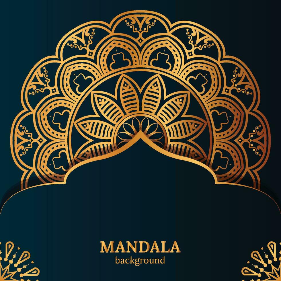 plantilla de fondo de diseño de mandala ornamental de lujo vector