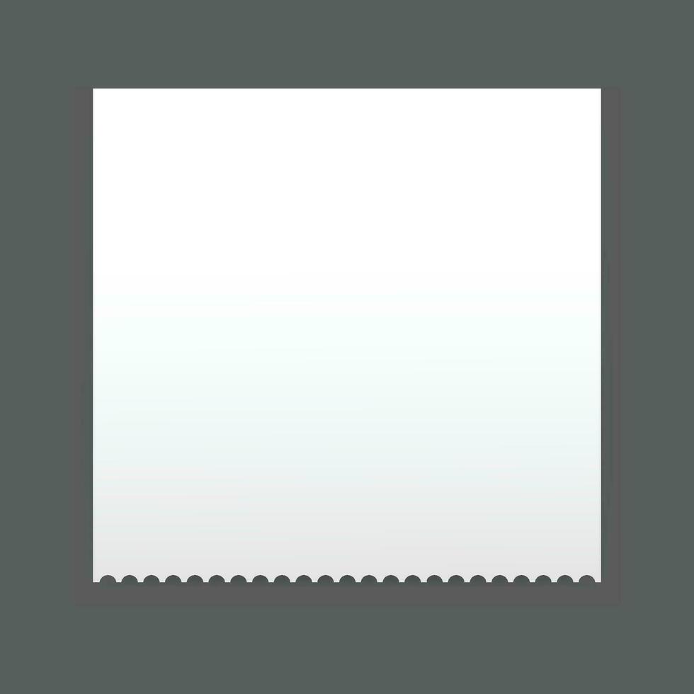 Vector realistic post it element isolated on balck background