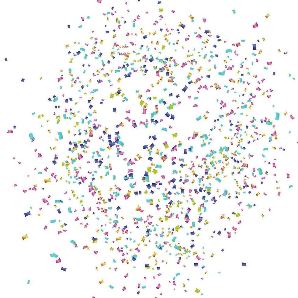 Vector colorful confetti background concept design