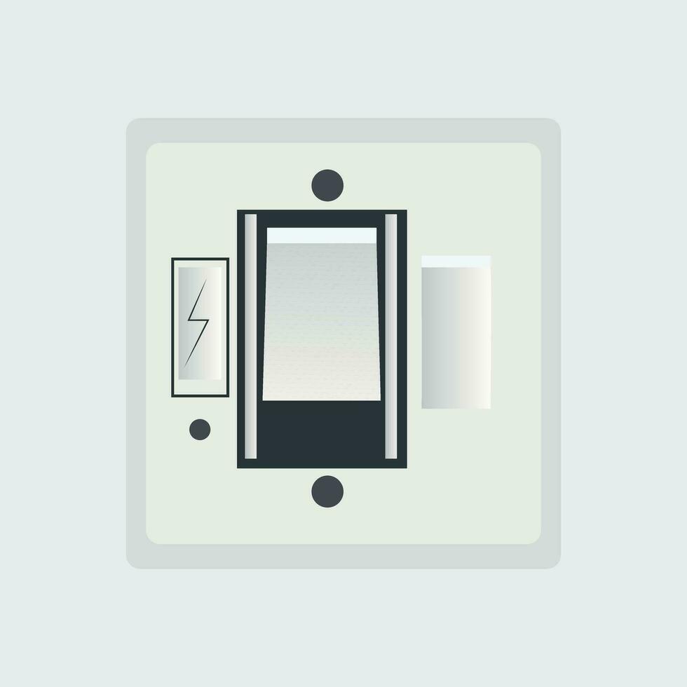 electric switch logo symbol in vector illustration