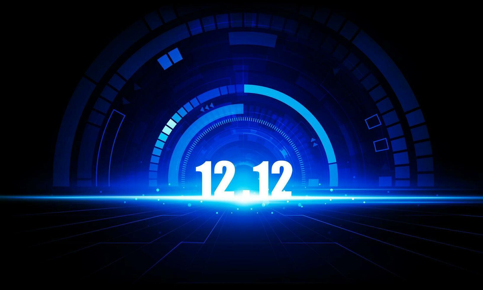 Abstract speed Business Start up launching product with Electric car and city 12.12 Shopping day Poster or banner with product podium scene and spotlight background.12 January sales concept vector