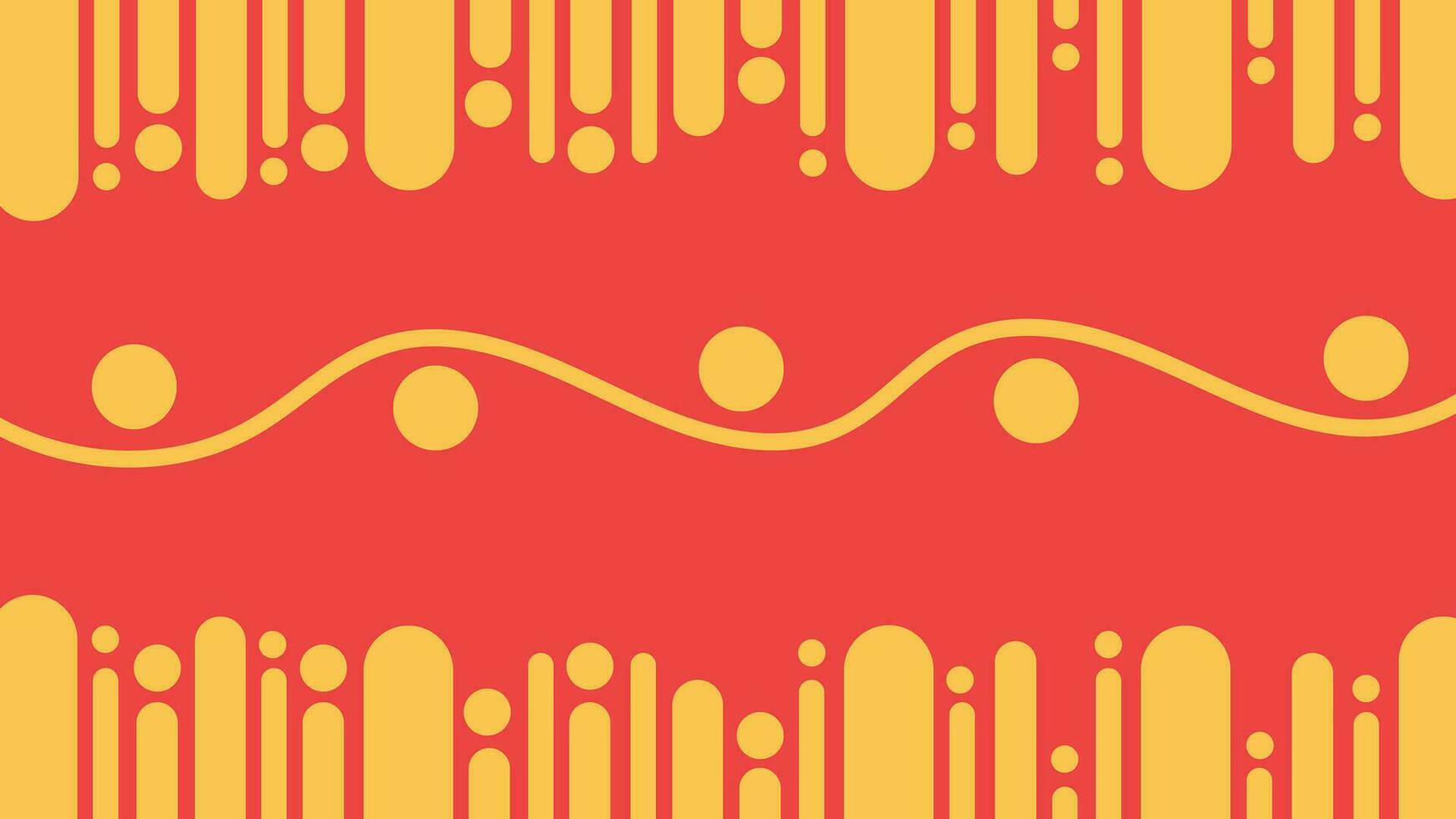Abstarct simple wavy line block background in red color. vector
