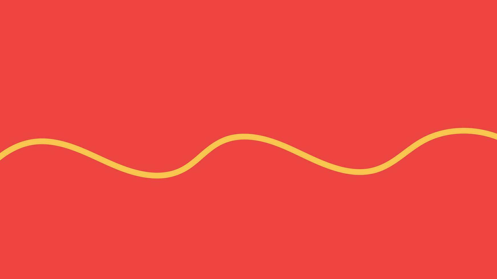 Abstarct simple wavy line block background in red color. vector