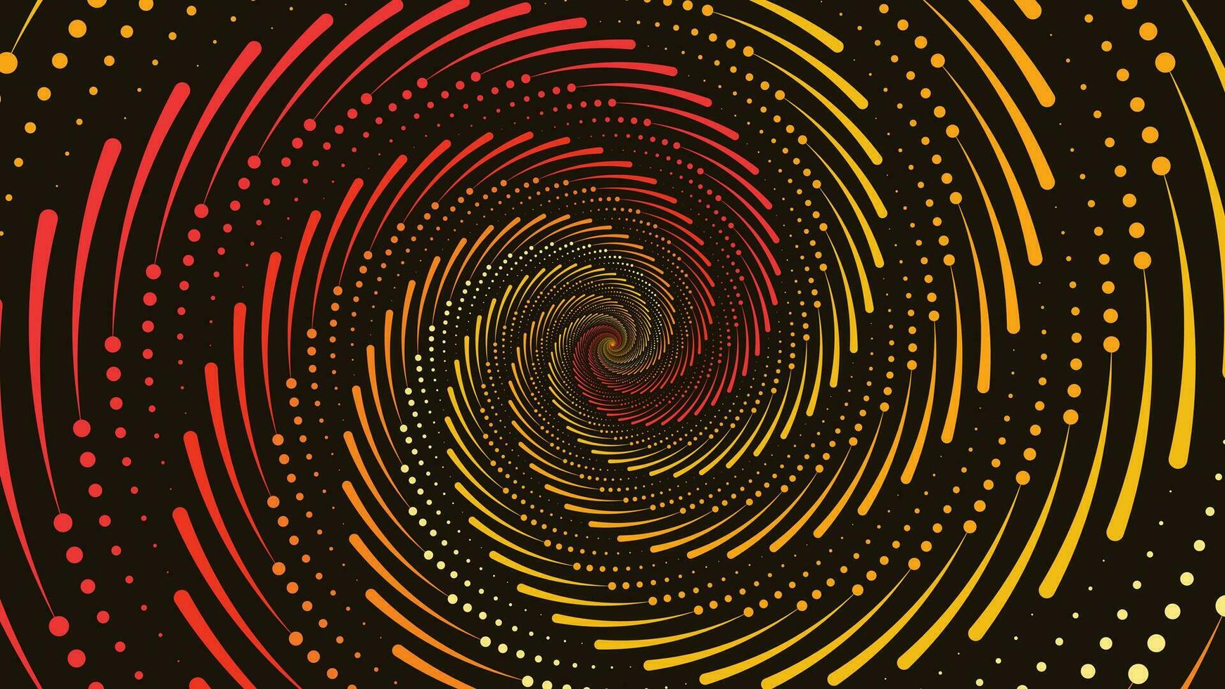 abstarct espiral vórtice estilo redondo antecedentes en oscuro color. vector