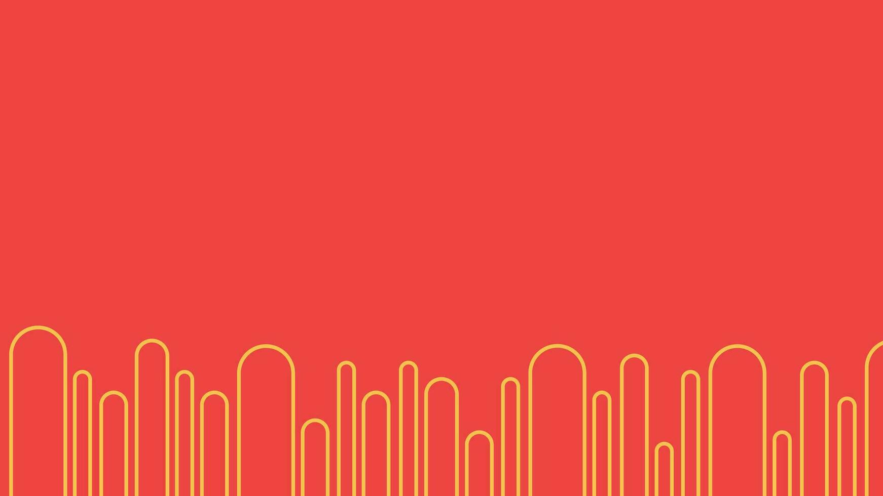 Abstarct simple wavy line block background in red color. vector