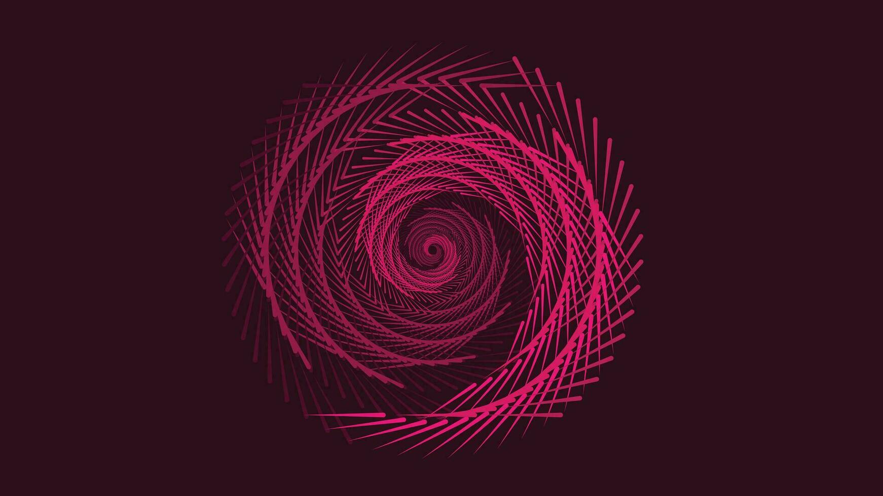 Abstarct spiral vortex dotted pink color background. vector