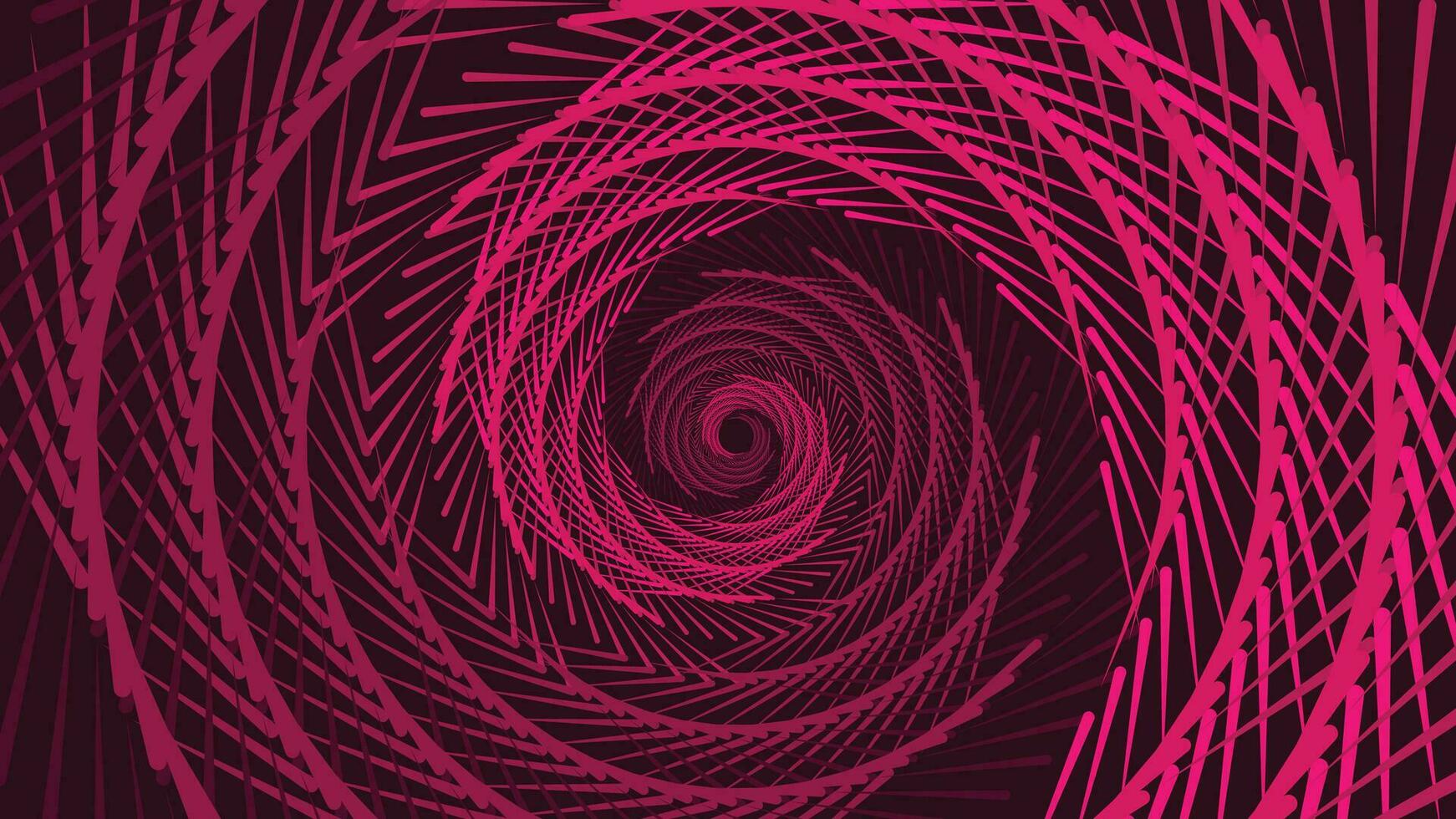 Abstarct spiral vortex dotted pink color background. vector