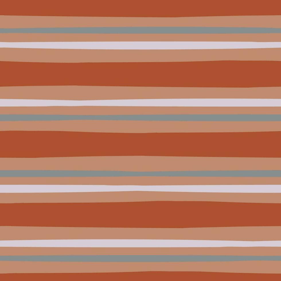 Brown Blue Horizontal Stripe Pattern vector