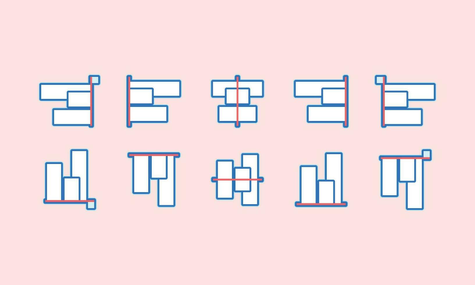 Vector Align icon. Alignment icon symbol. Align vector illustration on isolated background