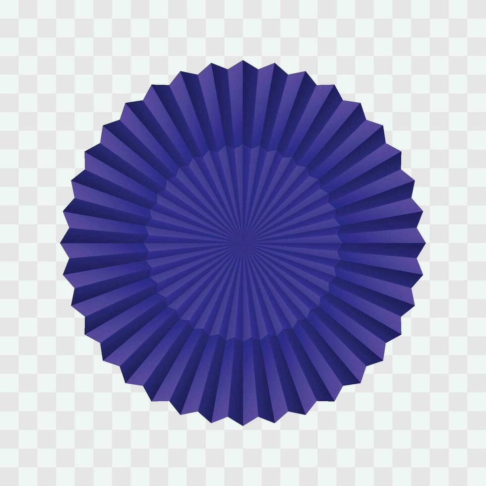 Vector Chinese new year background. blue paper fan decoration