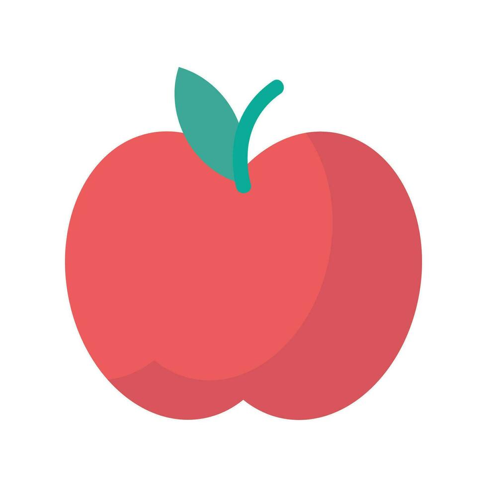 Vector apple colorful vector design on white