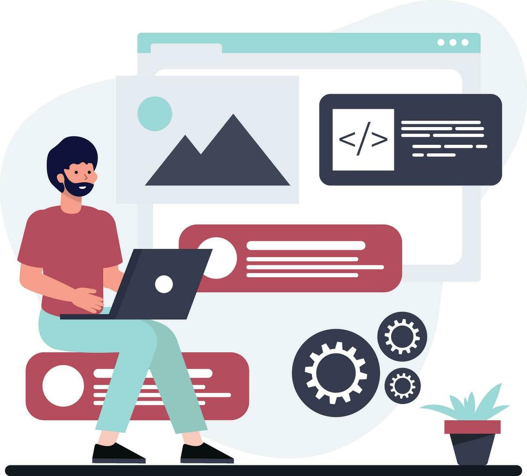 Online Data analytics and visulasaiton vector