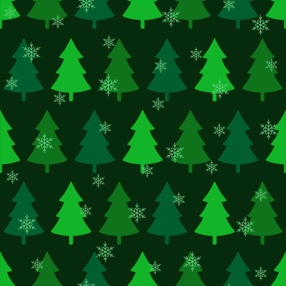 Seamless pattern with fir tree. Christmas holiday. Happy New Year vector illustration.