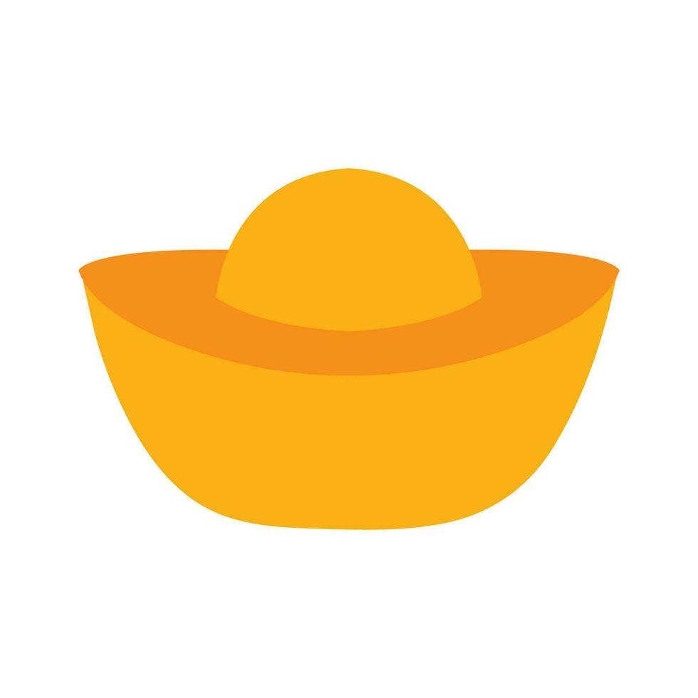Vector bar of gold on white background