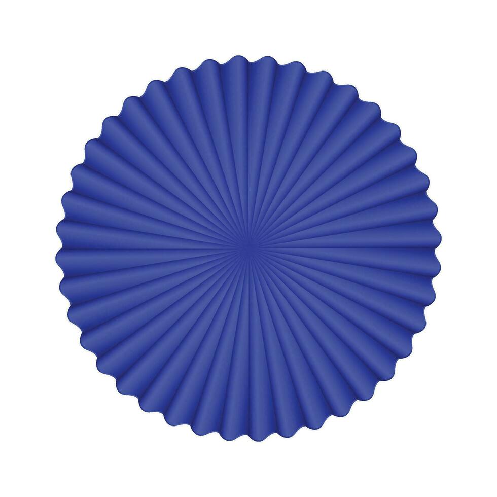 Vector chinese new year background. blue and gold paper fan decoration