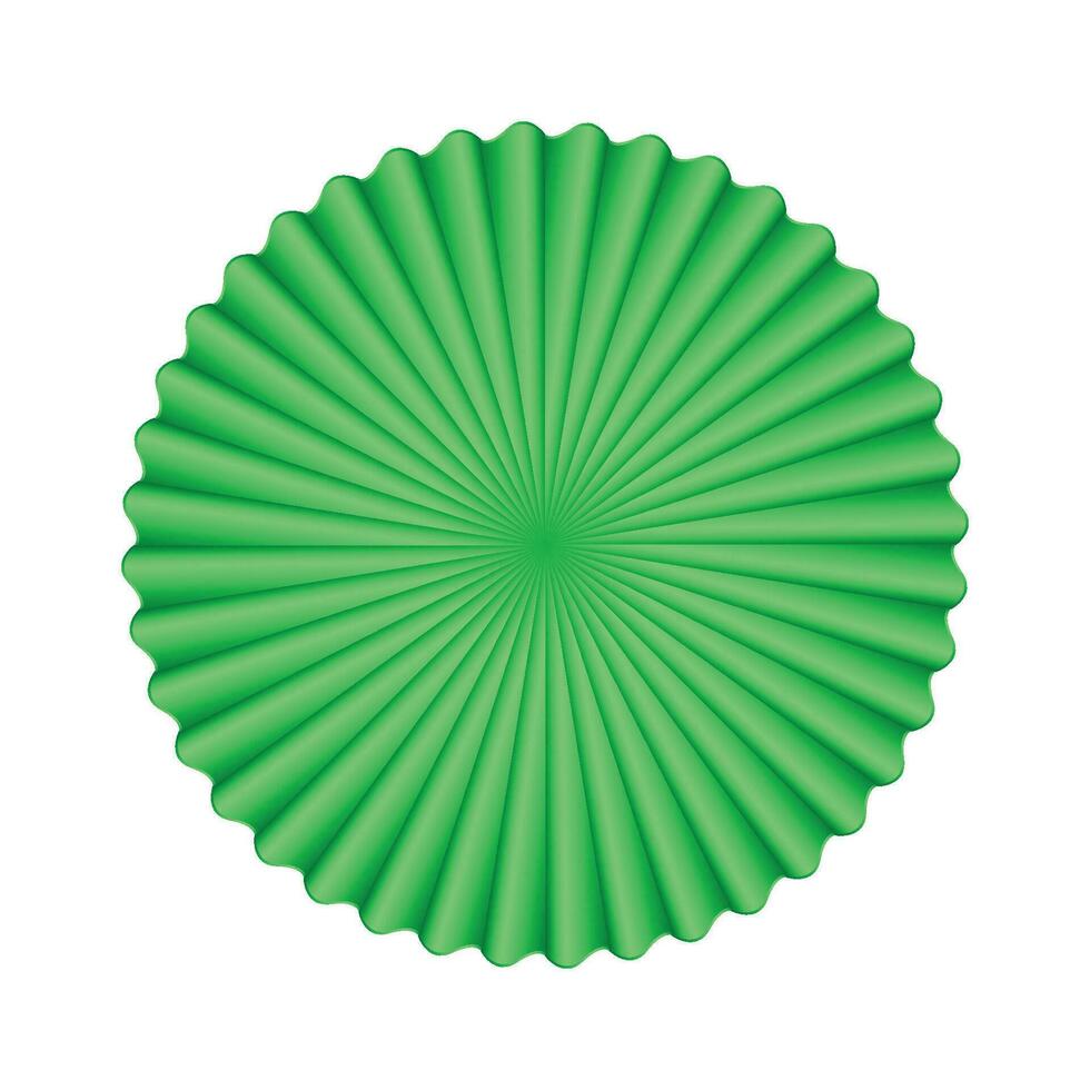 Vector chinese new year background. green paper fan decoration