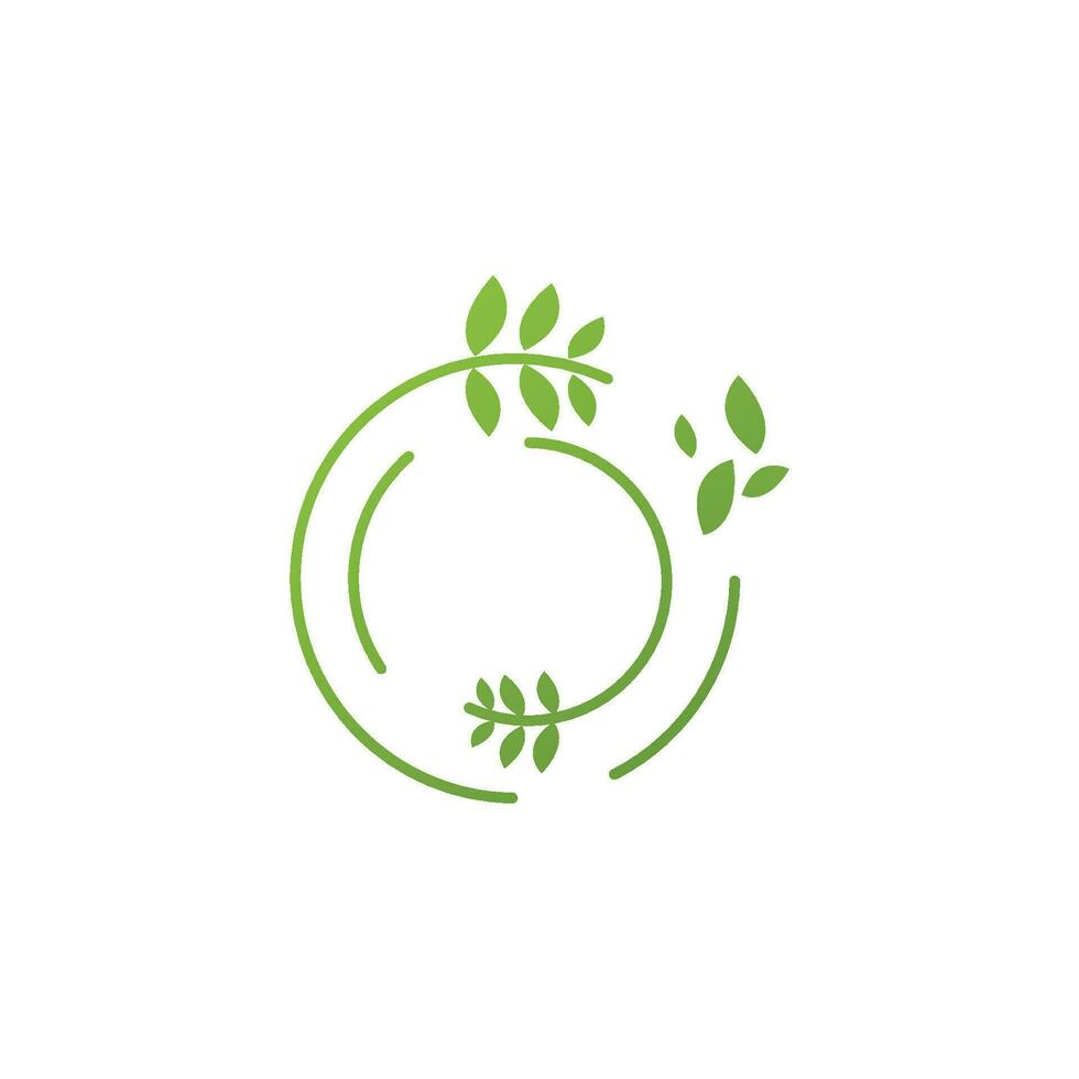 Leaf logo vector template element symbol design
