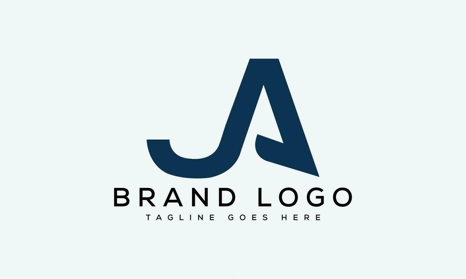 letter JA logo design vector template design for brand.