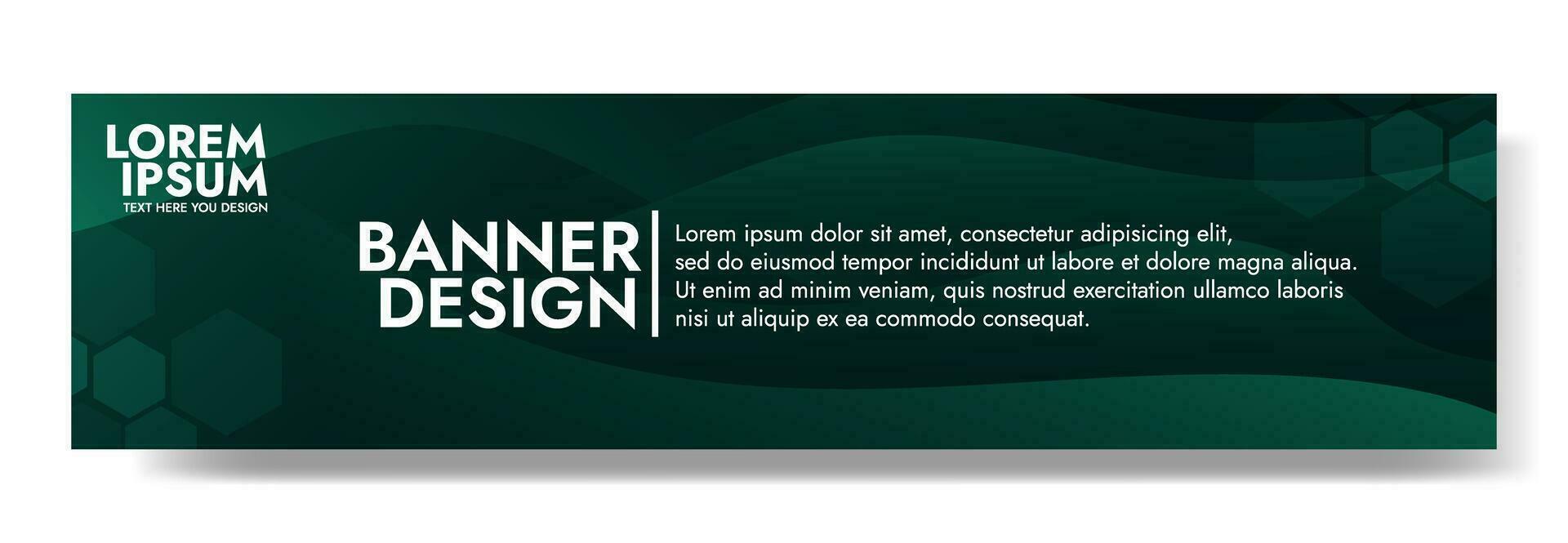 resumen oscuro verde bandera color con un único ondulado diseño. eso es ideal para creando ojo atrapando encabezados, promocional pancartas, y gráfico elementos con un moderno y dinámica mirar. vector