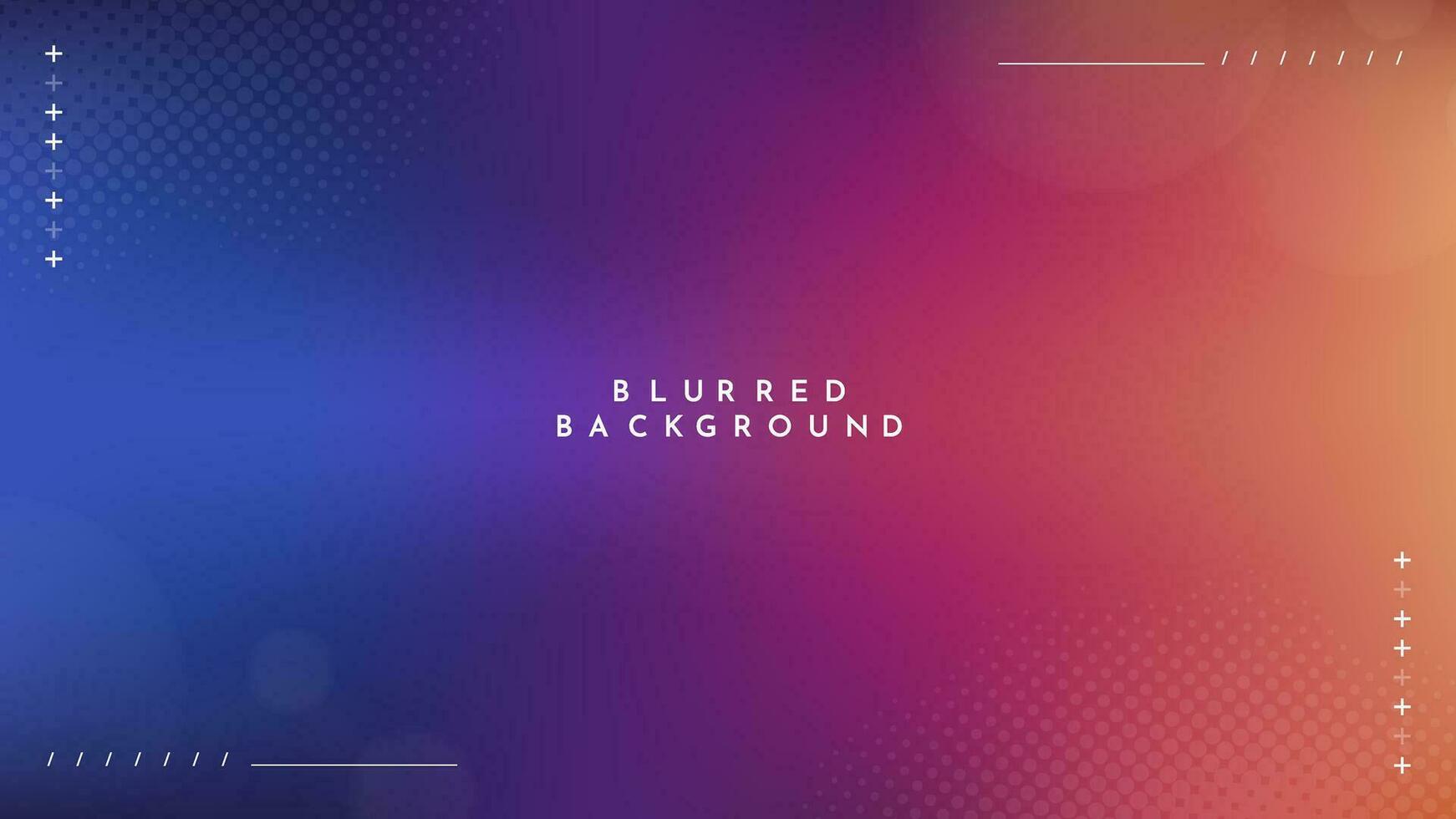 Gradient blurred background in shades of blue and purple. Ideal for web banners, social media posts, or any design project that requires a calming backdrop vector