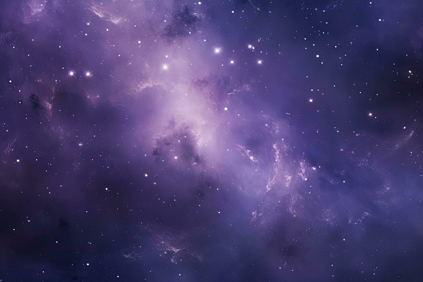 AI generated Purple Galaxy space stars in Outer Space. AI Generated photo