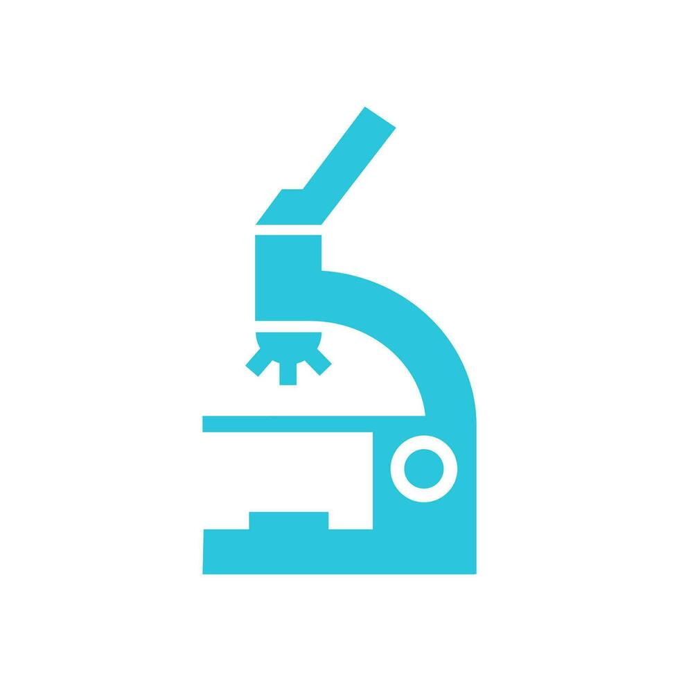 Scientific research science microscope icon. From blue icon set. vector