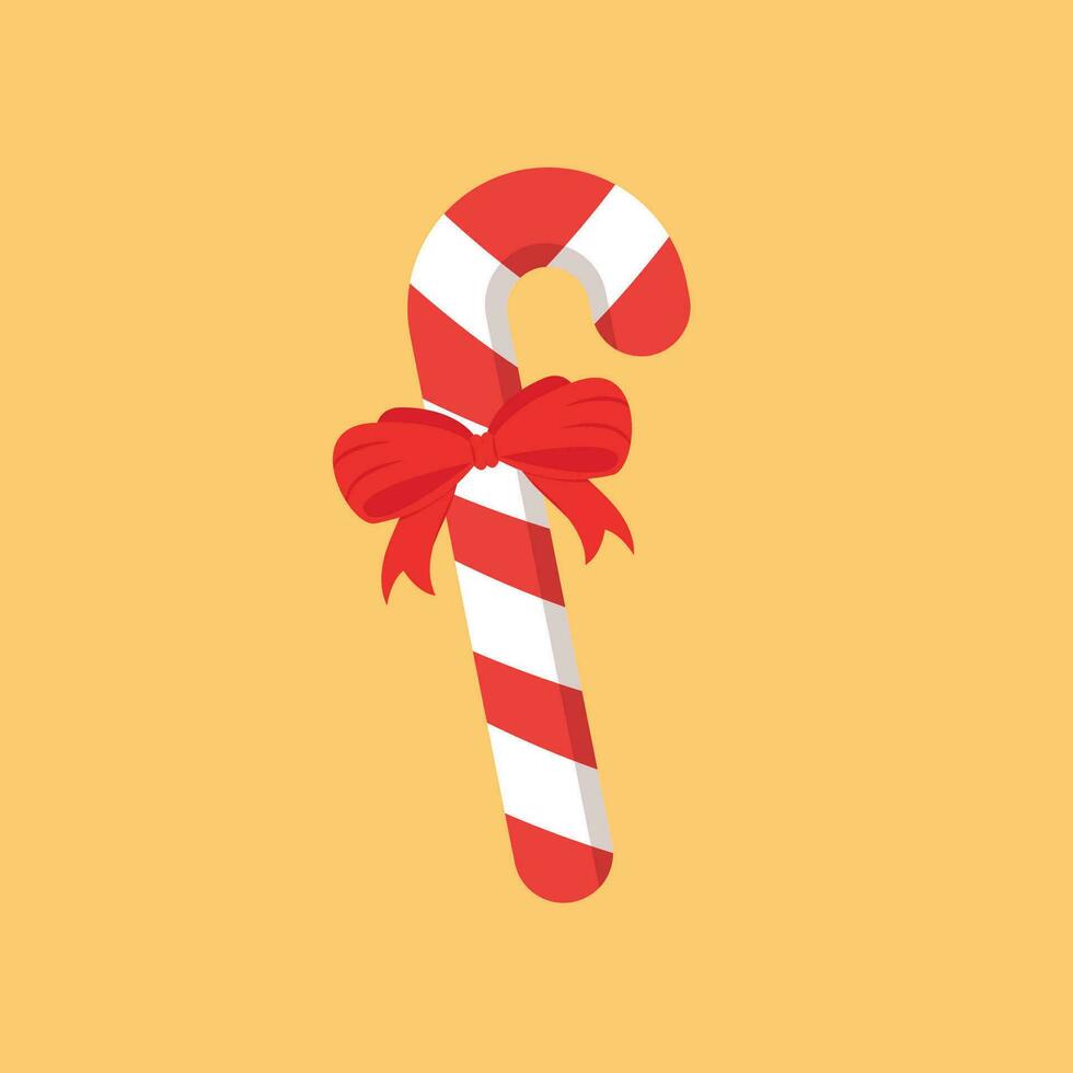 Mini Christmas Candy Canes vector. vector