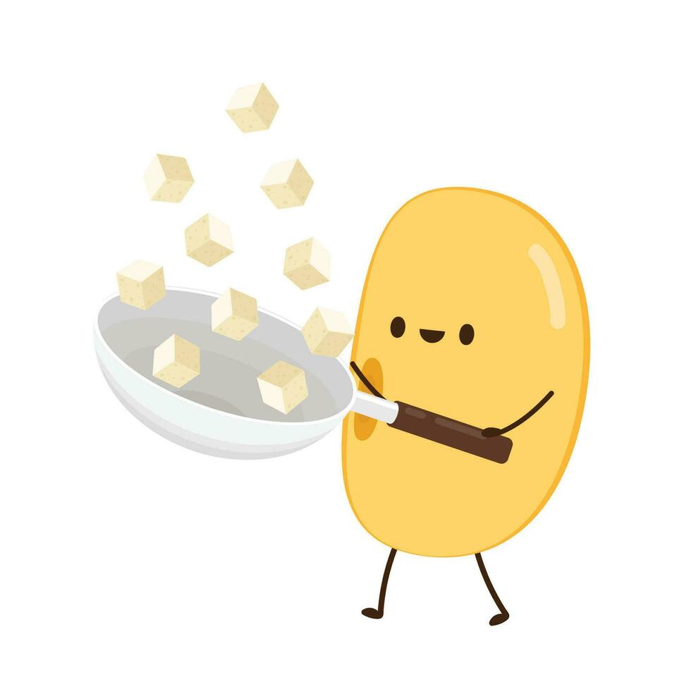 Soybean vector. Soybean character design. vector