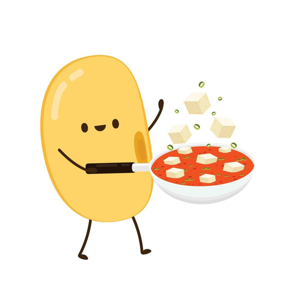 Soybean vector. Soybean character design. vector