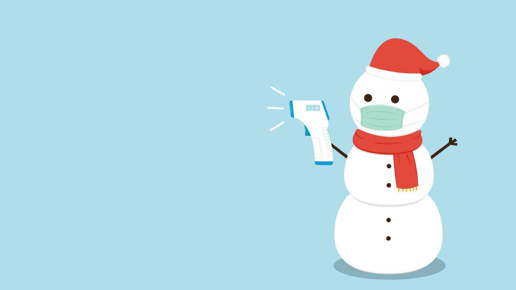 Snowman cartoon vector. Snowman wear a winter theme. Graphic resource about winter and christmas for content , banner, sticker label and greeting card. vector