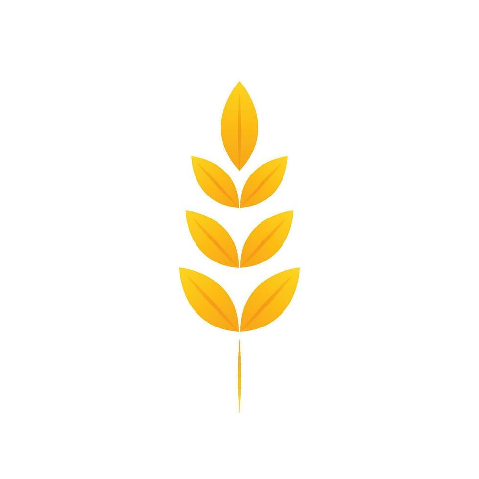 Rice symbol. Wheat symbol vector. wallpaper. logo design. Paddy vector. vector