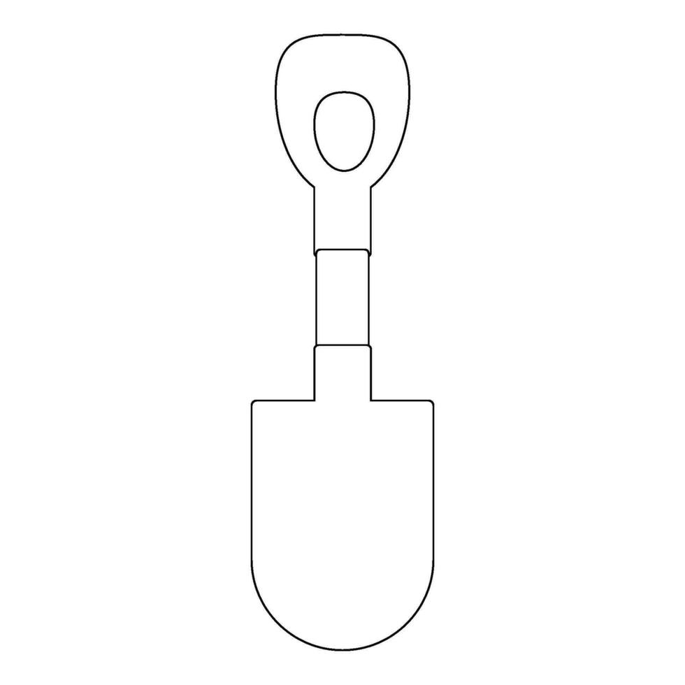 shovel icon vector
