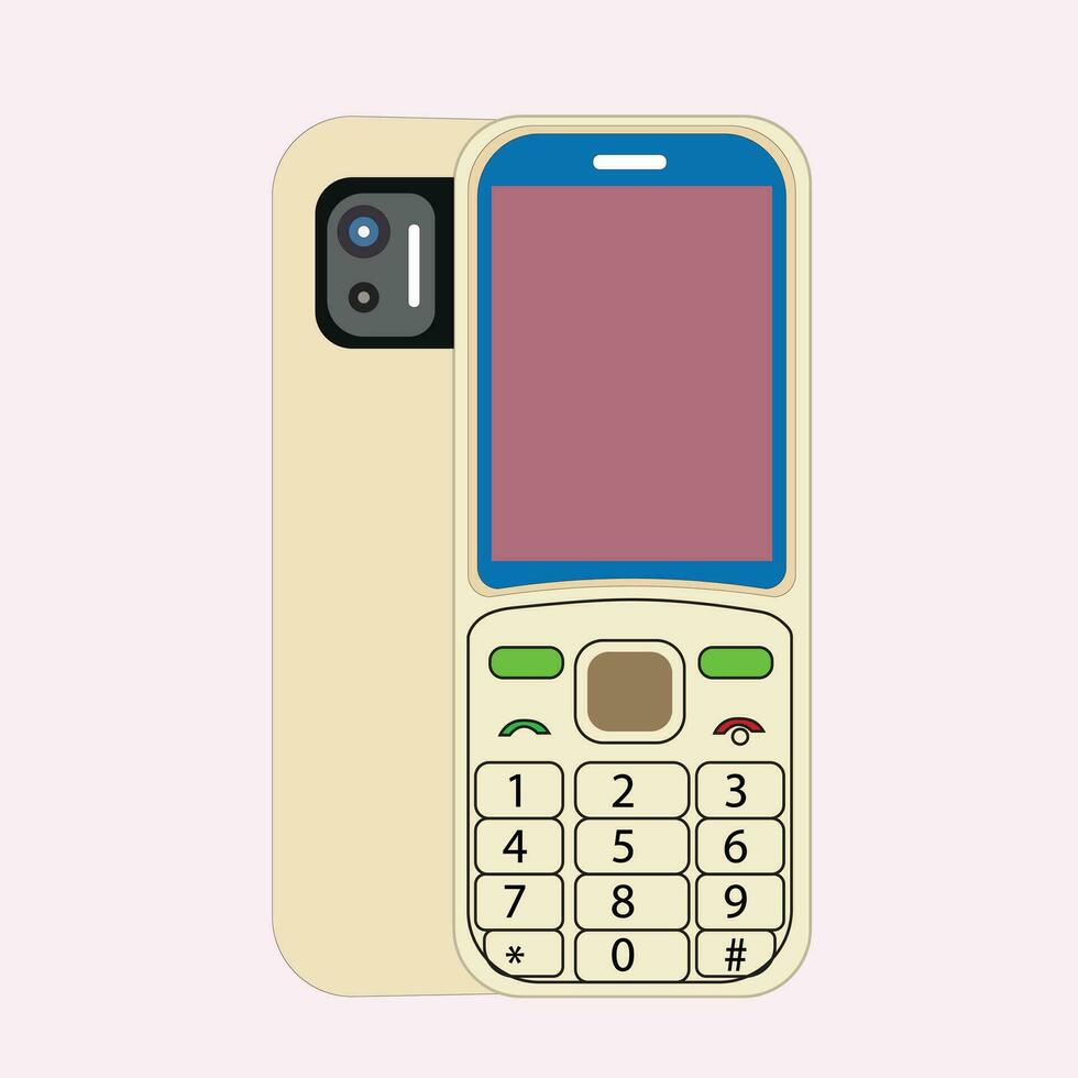 mobile phone set vector art eps