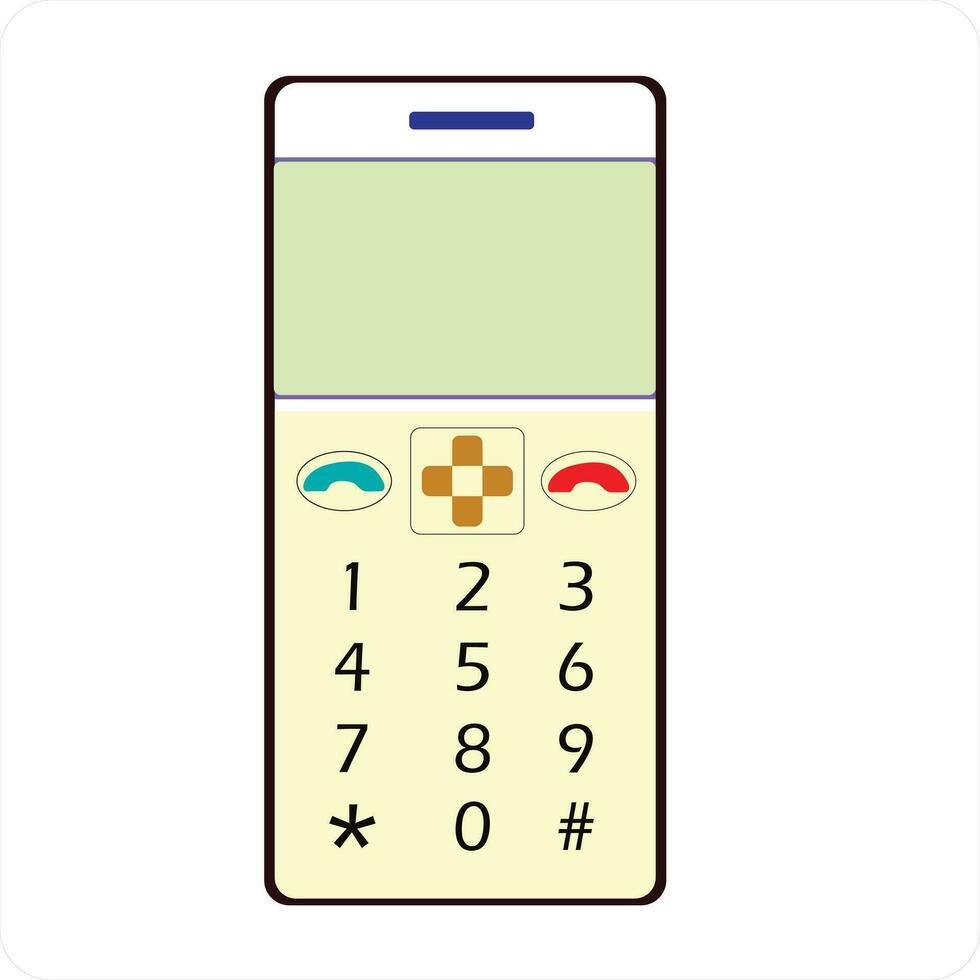 mobile phone set vector art eps