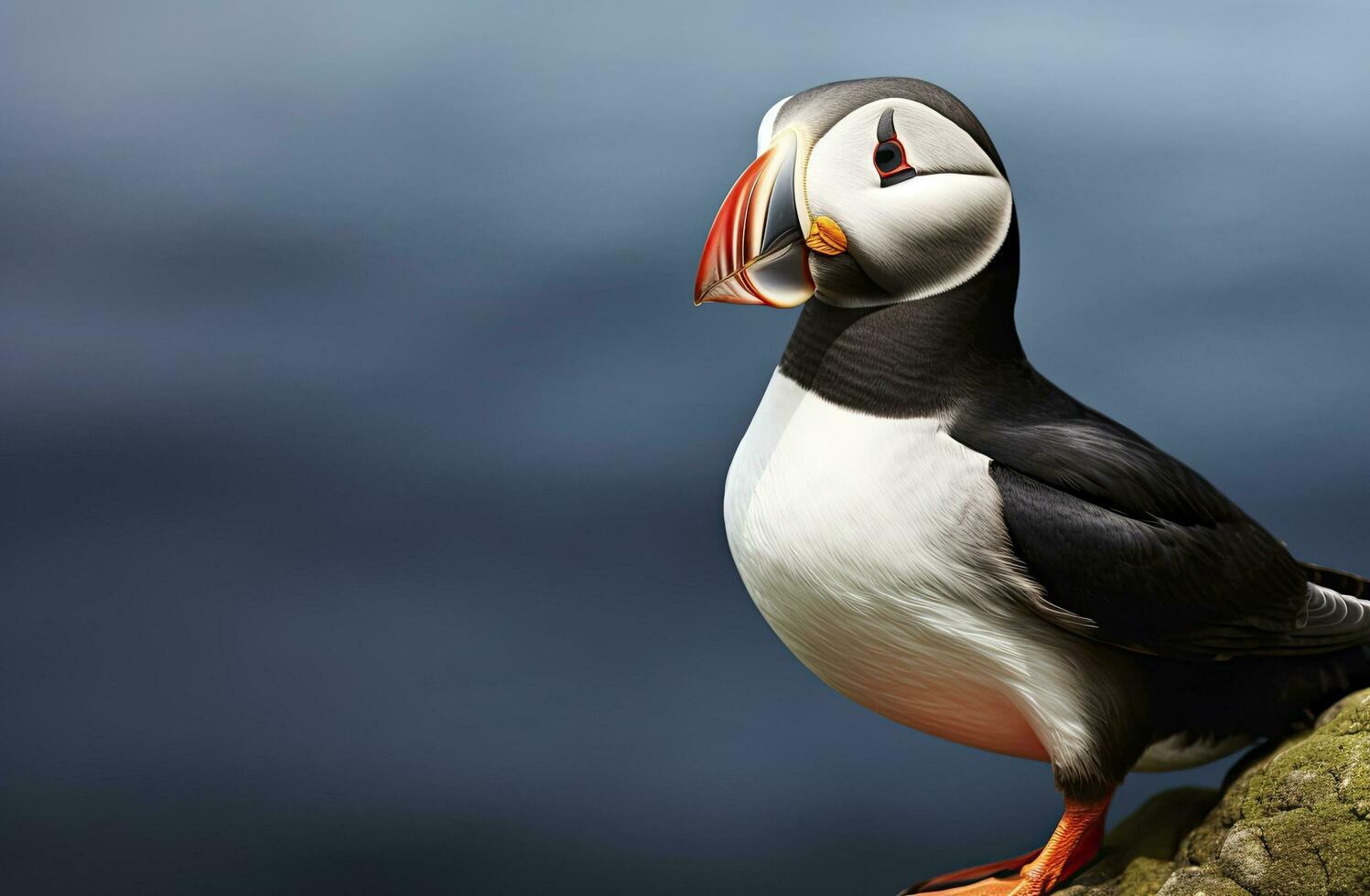 AI generated Atlantic Puffin Bird. AI Generated photo