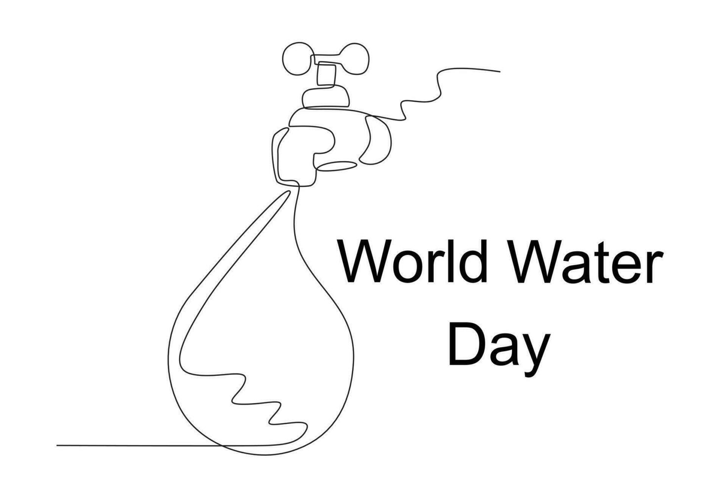 Illustration of the source of life water vector