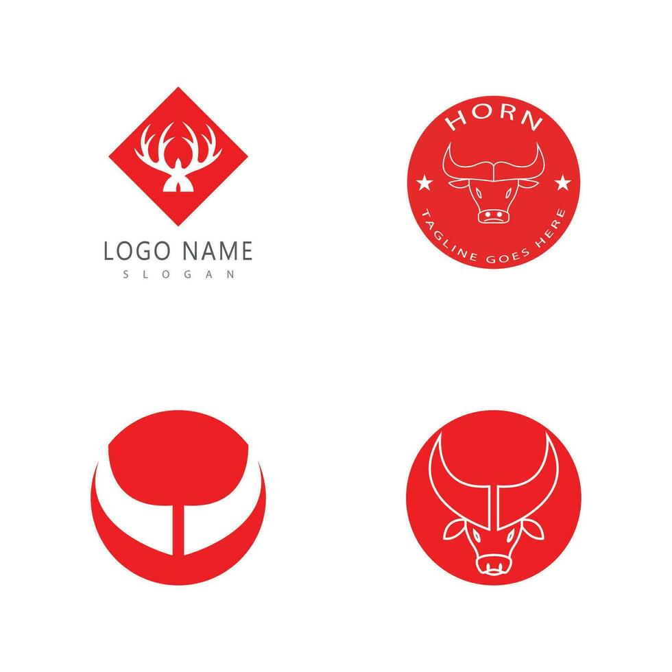 horn logo vector element and symbol design