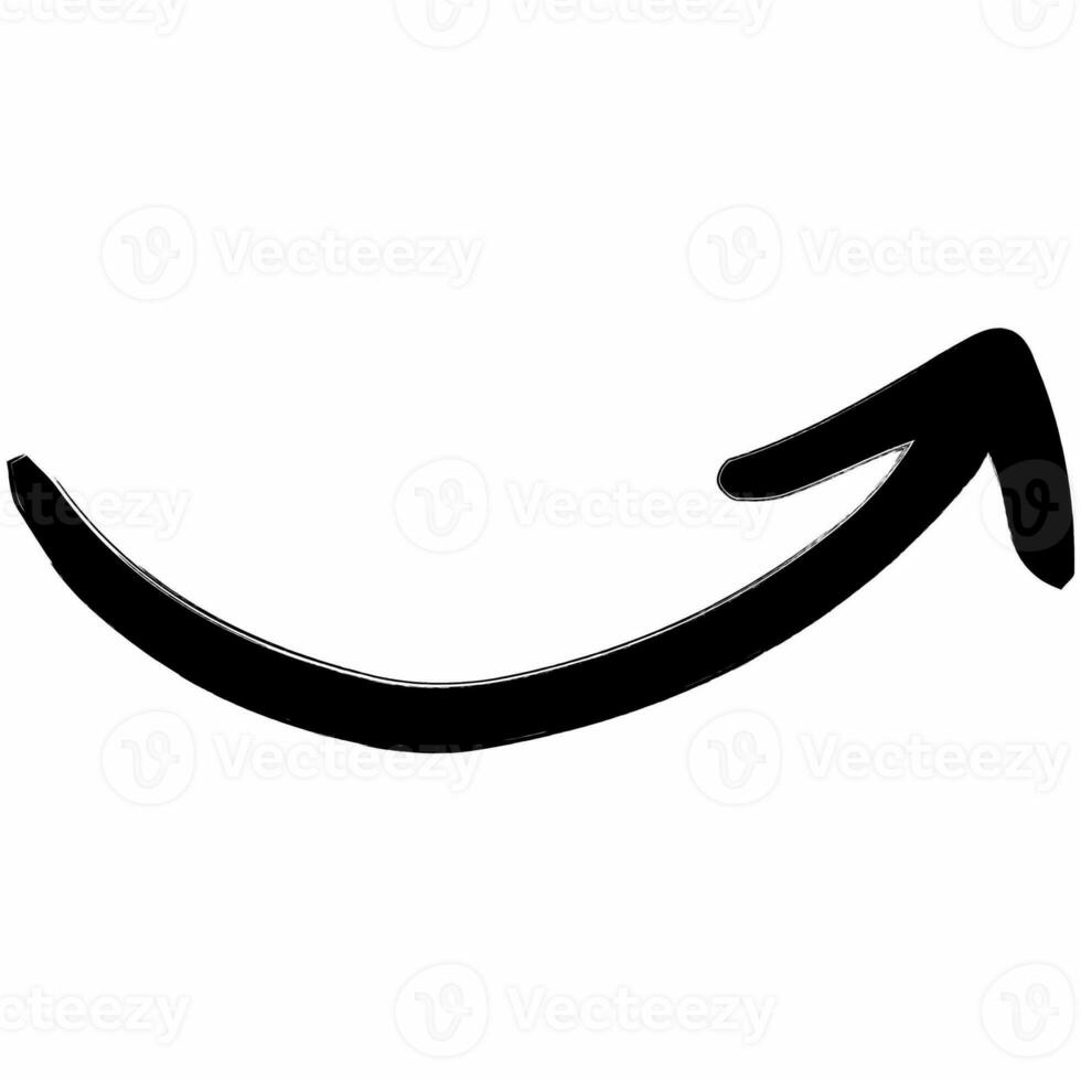 Arrow pointer doodle design and design. photo