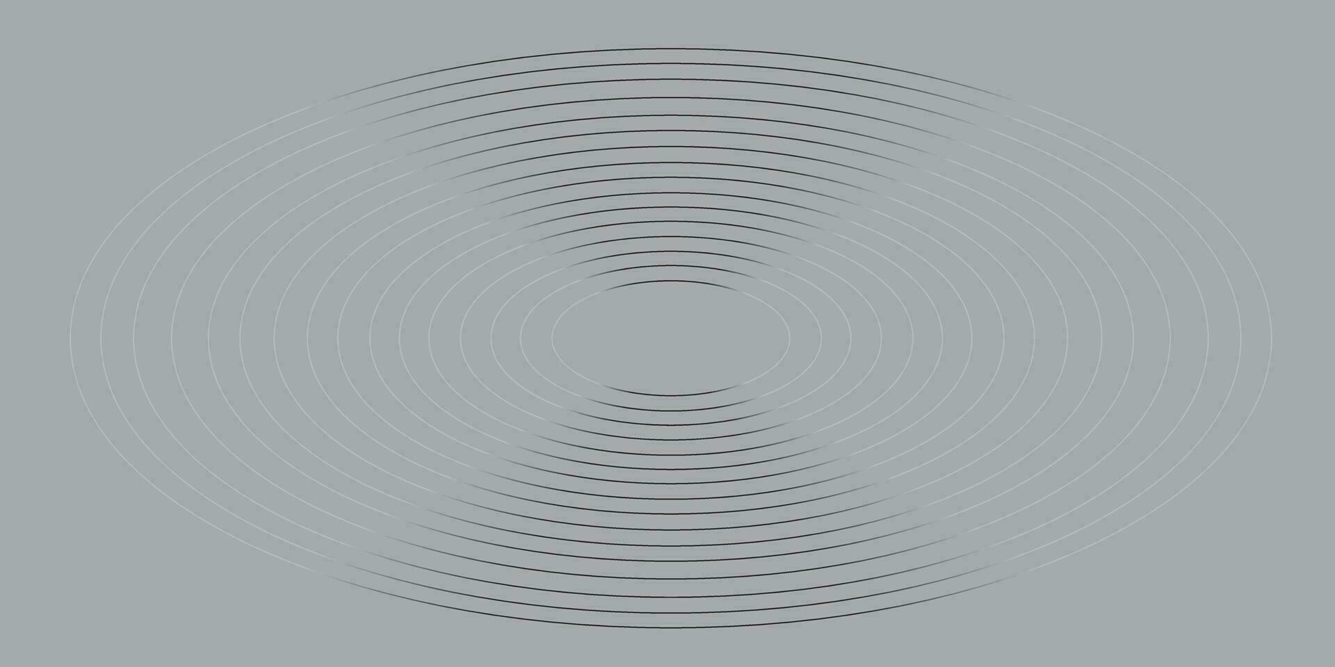 Modern abstract gray background with space for your text. Elegant circle shape design. Shiny white gradient circular lines pattern. Futuristic concept. Suit for banner, brochure, cover, flyer, poster vector