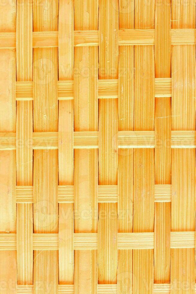 a close up of a woven bamboo wall photo