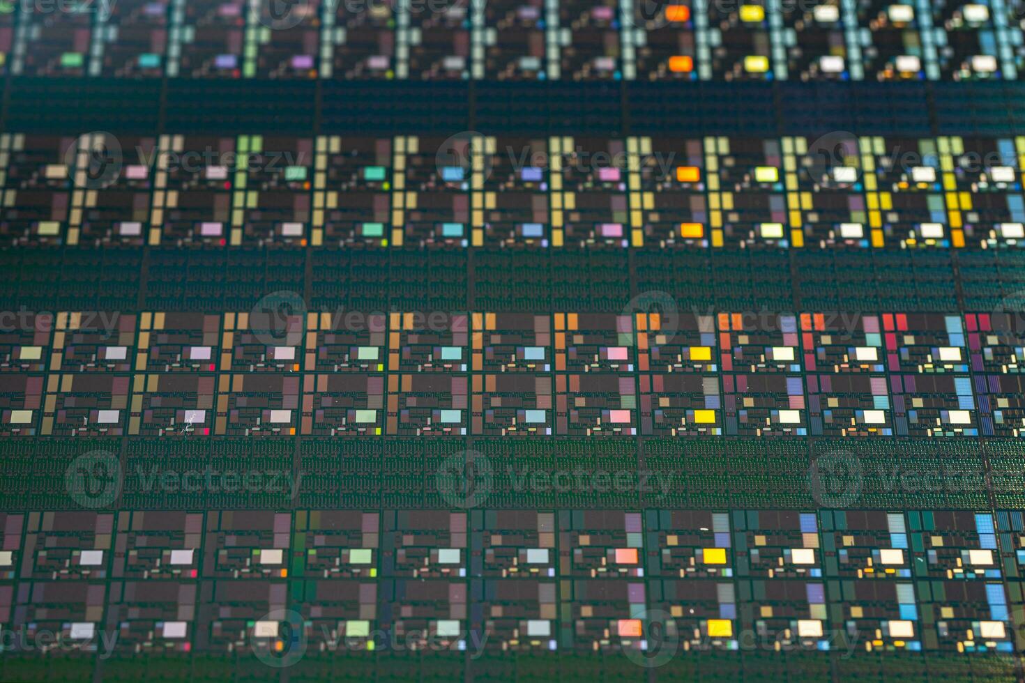 Silicon wafer for manufacturing semiconductor of integrated circuit. photo