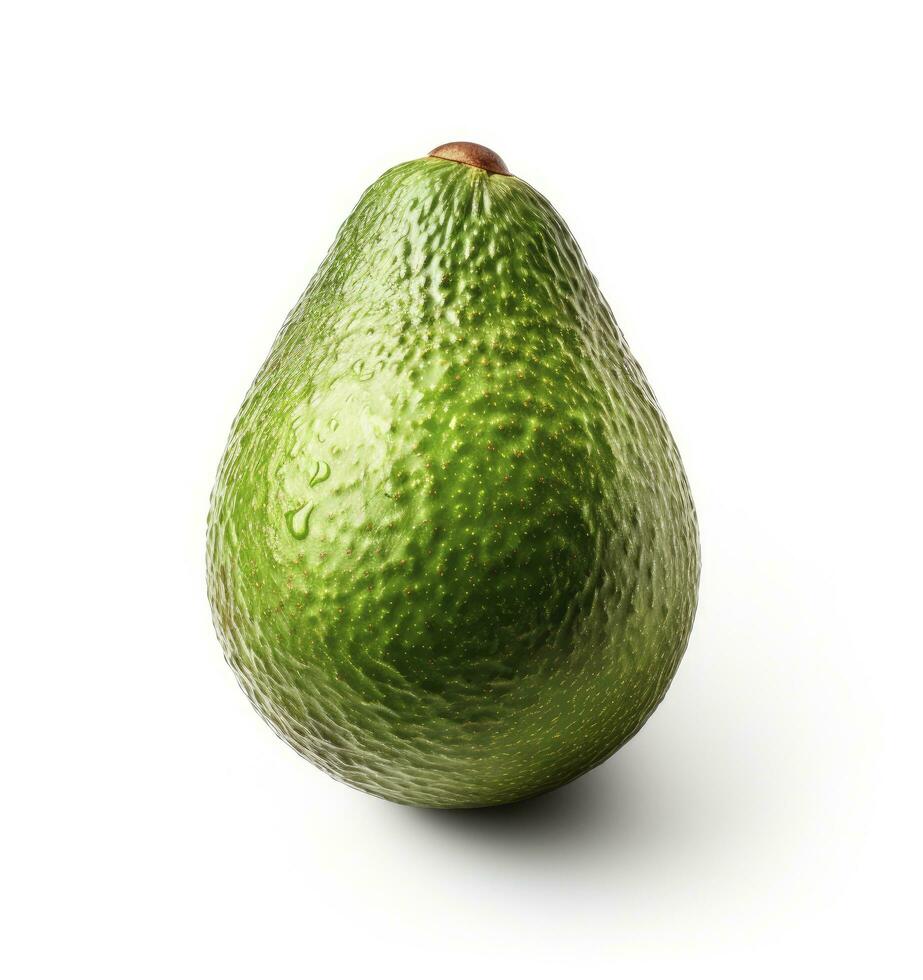 ai generado todo aguacate en blanco antecedentes. ai generado foto