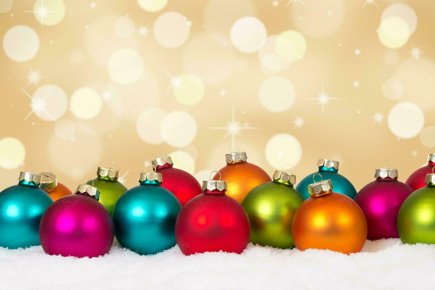 Beautiful Christmas Background, balls and glitter, Awesome decoration photo