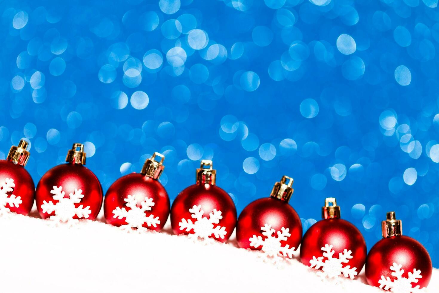 Beautiful Christmas Background, balls and glitter, Awesome decoration photo