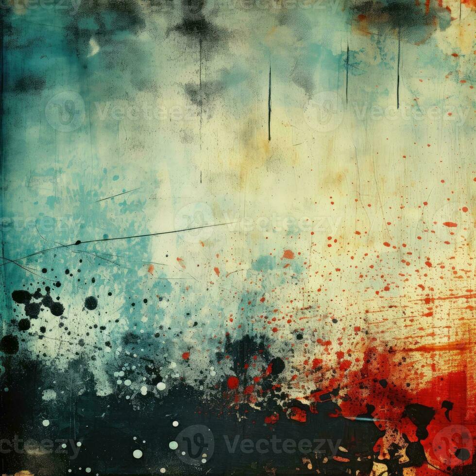 AI generated Grunge vintage background with space for text or image, vintage background. Generative ai. photo