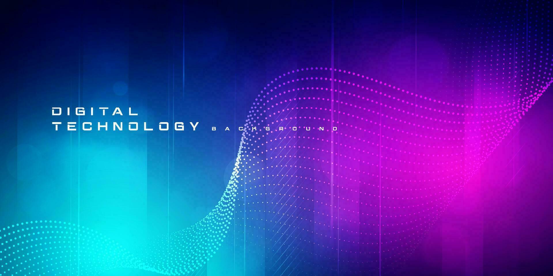 Abstract digital technology futuristic circuit blue pink background, Cyber science tech, Innovation communication future, Ai big data, internet network connection, Cloud hi-tech illustration vector