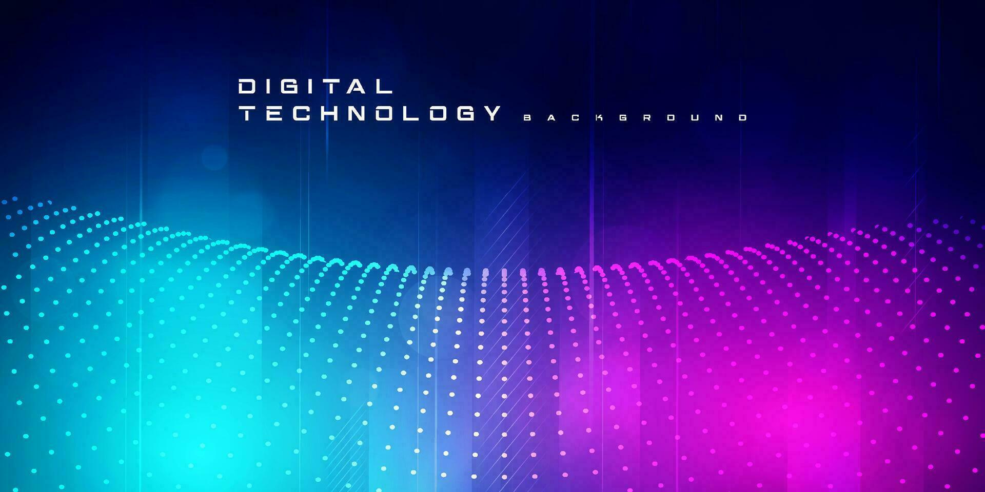 Abstract digital technology futuristic circuit blue pink background, Cyber science tech, Innovation communication future, Ai big data, internet network connection, Cloud hi-tech illustration vector