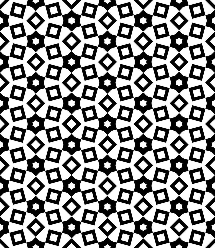 Black and white seamless abstract pattern. Background and backdrop. Grayscale ornamental design. vector